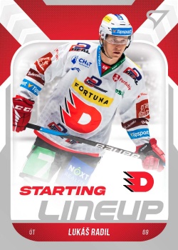 Lukas Radil Pardubice Tipsport ELH 2022/23 SportZoo 2. serie Starting LINEUP #SL-34